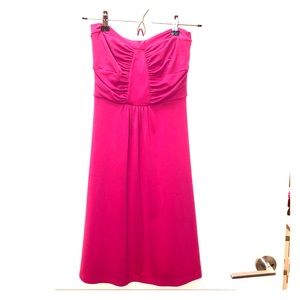 Susana Monaco strapless pink dress!